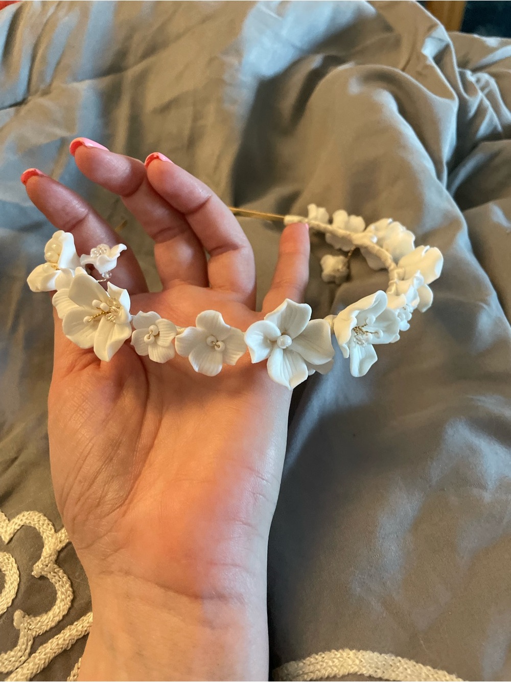 NWOT discontinued Show me your Mumu White Floral Headband